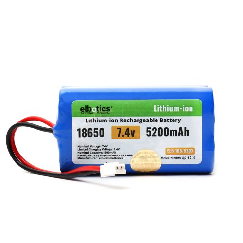 7.4V 5200mAh Li-ion Battery Pack for RC Toys & Electronics (XH2.54)