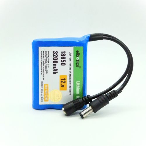 12V 3200mAh 3S Li-ion Battery for IoT Robots & Speakers