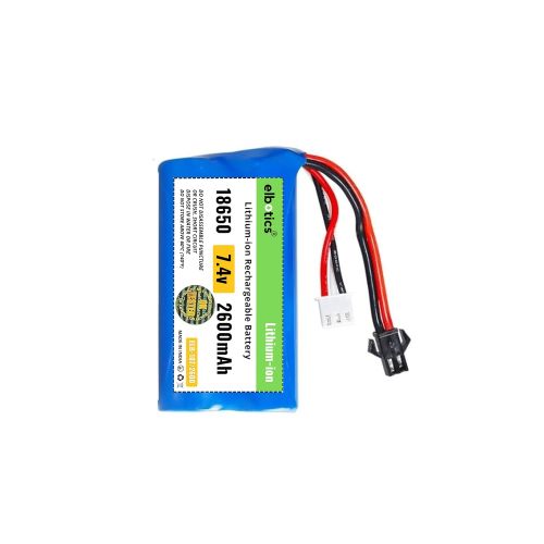 7.4V 2600mAh Li-ion Battery 15C JST Plug with USB Charger (JST SM 2 Pin)