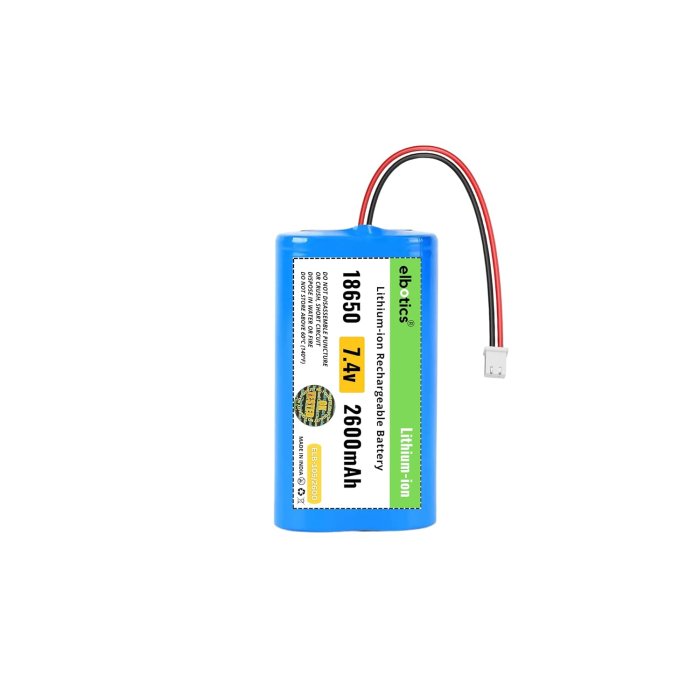 ELBOTICS 7.4V 2600mAh Li-ion Battery Pack with XH2.54 Plug (ELB-105_2600)