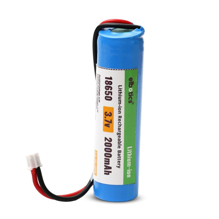 3.7V 2000mAh Li-ion Battery with PH2.0 Plug for DIY, Toys