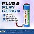 3.7V 2000mAh Li-ion Battery with PH2.0 Plug for DIY, Toys