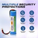 3.7V 2000mAh Li-ion Battery with PH2.0 Plug for DIY, Toys