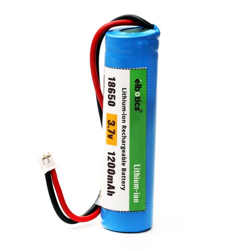 3.7V 1200mAh Li-ion Battery with PH2.0 Plug for DIY, Toys 1200mAh PH2.0