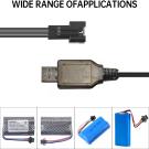 SM-3P USB Charger for 7.4V 800mA Li-ion Battery,Compatible with RC Car/Boat/Gel Blaster USB Charging Cable