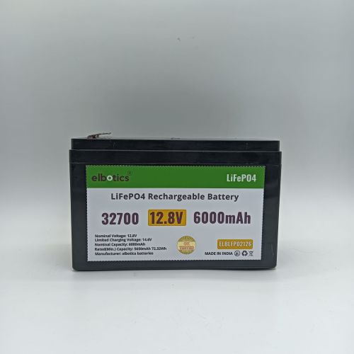 12v/12.8v 6Ah LiFePO4 Lithium Battery Protection Rechargeable Battery 3000+ Deep Cycle (ELBLFPH-02126)