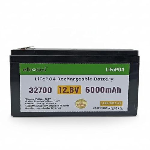 12v/12.8v 6Ah LiFePO4 Lithium Battery Protection Rechargeable Battery 3000+ Deep Cycle (ELBLFPH-02126)